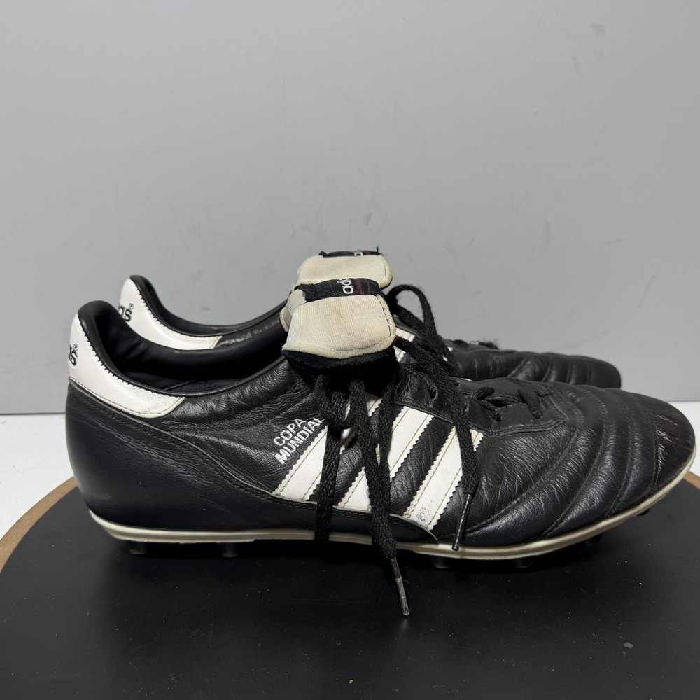 Adidas Copa Mundial Shoes Mens Size 12 Black Leather Soccer Cleats FG 015110